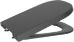 Roca The Gap Square lágyan záródó Supralit WC ülőke, matt fekete A80147208B (A80147208B)
