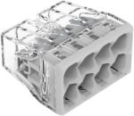 WAGO COMPACT vezeték összekötő 8x0, 5-2, 5 mm2 tömör vezetékhez, átlátszó házban, világosszürke fedéllel 2273-208 (NVT002252)