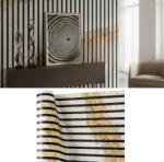 HOZRO Tapet autocolant HOZRO, cu efect de fante, dimensiune 58×300 cm - material decorativ flexibil pentru amenajări contemporane și transformări fără efort, 602-7