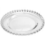 Altom Design Altom Love üveg desszertes tányér szíves széllel - 19, 5 cm (IMO-ALT-0103016954-302102)