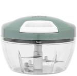 Altom Design ALTOM mechanikus konyhai aprító - 12, 5x8, 5 cm - átlátszó/zöld (IMO-ALT-0207015943-392508)