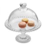 Altom Design Altom Love talpas üvegtál búrával - 16x19, 5 cm - szíves (IMO-ALT-0103016953-302089)