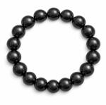  Bratara din Shungit Rotund 17, 5-18 x 17, 5-18 mm - Textura Naturala pentru Look Definit - Diametru 55 mm - 1 Buc