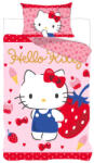 Brandmac Hello Kitty Strawberry gyerek, ovis ágyneműhuzat 100×135 cm, 40×60 cm BRM023970 (BRM023970)