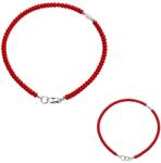  Bratara Coral rosu cu perla disc 2x3 mm diametru 56 mm cu accesorii argint 925 accesoriu elegant feminin 1 bucata