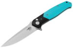 Bestech Knives Bestech Swordfish Button Lock Black & Light Blue BG62F (BG62F)