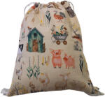  Tornazsák / bézs-farmon élő állatok mintával