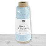 Rico Make it Blümchen - 003 Aqua - flitteres kreatív fonal