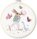 Rico Nyuszi Pillangókkal - keresztszemes hímzés csomag