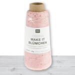 Rico Make it Blümchen - 001 Pink - flitteres kreatív fonal
