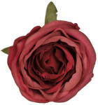 Valex Decor Angol rózsa selyemvirág fej, 5.5cm - Bordó (AF143-10)