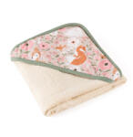 Petite&Mars Prosop cu gluga, PetiteMars, Loulou, 100 x 100 cm, 70% bambus, 30% bumbac, Bej (418359) Prosop