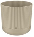 Elif Plastic Kaspó Nostalgia alátéttel 2, 8L 16×16×15 cm - több színben Szín: Antracit