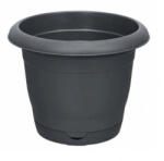 Elif Plastic Virágcserép alátéttel 19, 5 literes (36x28, 5cm) Szín: Antracit