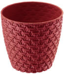 Elif Plastic Kaspó kötött mintás 1, 6 literes Szín: Szürke