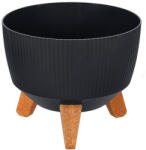 Elif Plastic Kaspó Nostalgia 3 lábú 24cm Szín: Bézs