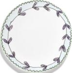 Serax Set 2 farfurii pentru desert Midnight Flowers Blossom Milk, 16 cm, alb (B9223101-403)