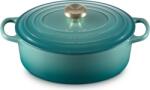 Le Creuset Vas de gătit Signature oval 27 cm bleu riviera (21178270994450)