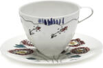 Serax Set cești de cafea cu farfurioare Midnight Flowers Anemone Milk, 80 ml, alb, 2 buc (B9223126-307)