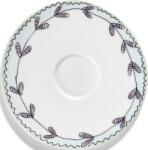 Serax Set 2 farfurioare pentru cești de cafea Midnight Flowers Blossom Milk, 12, 5 cm (B9223134-403)