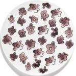 Serax Set 2 farfurii pentru mic dejun Midnight Flowers Dark Viola, 20 cm, violet închis (B9223102-400)