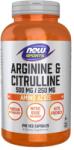 NOW NOW Arginine and Citrulline, 240 Veg Capsules
