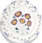 Serax Set 2 farfurii pentru servire Midnight Flowers Anemone Milk, 31 cm, alb (B9223105-307) Tava
