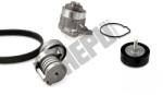 HEPU Pompa apa + Set curea transmisie cu caneluri HEPU PK06561 (PK06561)