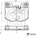 Febi Bilstein set placute frana, frana disc FEBI BILSTEIN 1003200 (1003200)