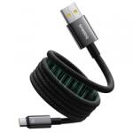 Baseus Cablu Date si Incarcare USB-A - USB-C Baseus Tungsten Gold, 100W, 1m, Negru P10319805111-02