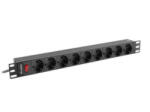 Lanberg PDU Lanberg PDU-09F-0300-BK 9x Schuko Black (PDU-09F-0300-BK)