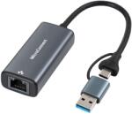 MicroConnect USB-C/A - RJ45 2.5G hálózati adapter, MC-USBACNET2.5G (eet_5715063053416)