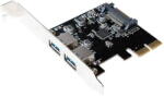 LogiLink Placa de Retea Logilink Card PCIex adaptor la 2x USB3.1 tip A, LogiLink PC0080 (PC0080)