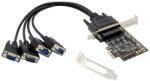 Conceptronic Placa de Retea CONCEPTRONIC Adaptor intern Conceptronic EMRICK12B, PCIe, 4 porturi RS-232, negru, 85x69x3mm (EMRICK12B)