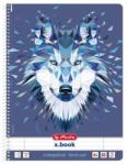 Herlitz Wild Animals A4 80lapos vonalas spirálfüzet (50027798) - bestbyte
