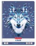 Herlitz Wild Animals A4 80lapos kockás spirálfüzet (50027774) - officedepot