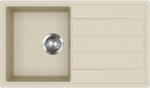 Evido EASY 45 S gránit mosogató, 760 x 440 mm, bézs (105980) - markabolt