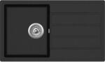 Evido EASY 45S gránit mosogató 760x440 antracit, doboz nélkül, lefolyógarnitúrával (105982BK) - markabolt