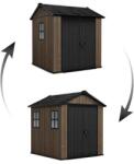 Keter Apex 7, 5 x 7 Walnut kerti ház, padlóval (263956)