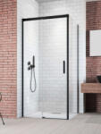 Radaway Idea 8 Black KDJ szögletes fekete zuhanykabin 120x80 átlátszó balos