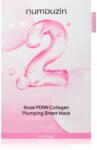 Numbuzin No. 2 Rose PDRN Collagen Plumping Sheet Mask hidratáló gézmaszk az élénk bőrért 5 db