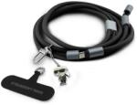 Cg mobile Karl lagerfeld cbdy ikonik charm adatkábel, type-c - type-c, gyorstöltő, 150cm, nyakpánt, fekete (KLCCUCNMSCKIK)