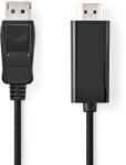 Nedis CCGL37100BK30 3 M HDMI A DisplayPort Fekete video átalakító kábel (CCGL37100BK30)