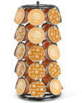  Fém kávékapszula tartó - 35 db Dolce Gusto kapszulához - 165 x 165 x 320 mm - fekete (BW0997)