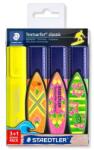 STAEDTLER Szövegkiemelő készlet, 1-5 mm, STAEDTLER "Textsurfer® Classic 364", 3+1 szín (TS364SWP4P) - primatinta