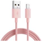JOYROOM adatkábel, usb - lightning, 2.4a, 200cm, cipőfűző, rózsaszín, kompatibilis: Apple IPAD Pro 12.9, 2015, / iPhone 6S 4.7 / IPAD Pro 9.7 (S-2030M13)