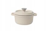 Nois Tierra öntöttvas fazék 24cm 4L krémszínű, tömör fedővel, zománcozott (830362)