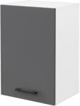 Leziter Praktik 40 felső szekrény 1 ajtós, fehér-antracit (PR40F1AFHAN) - leziteronline