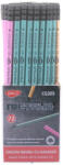 Daco Set 72 creioane negre HB cu radiera Daco, Metalia (CG203-72)