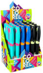 Ecada Set 24 stilouri Ecada Colorel, penita din iridiu tip F (Fine), corp din plastic (93110-24)